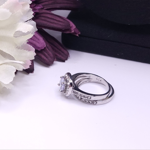 Gorgeous sterling silver ring set. Bridal set, engagement rings. New! - Picture 8 of 12